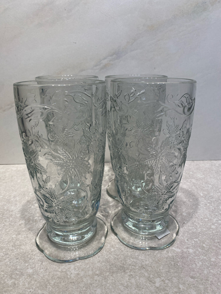 Set of 4 Princess House Iced Tea Glasses