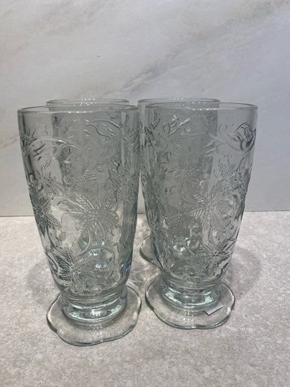 Set of 4 Princess House Iced Tea Glasses
