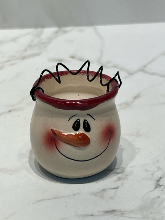 Snowman Candle