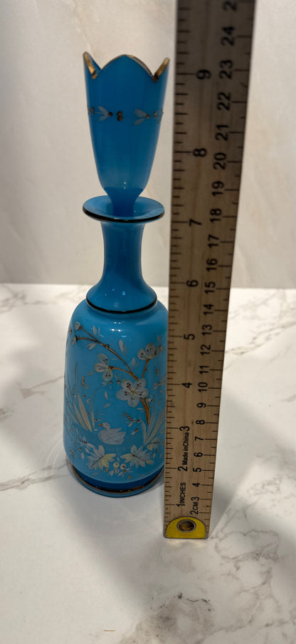 Blue Opaline Handpainted Perfume