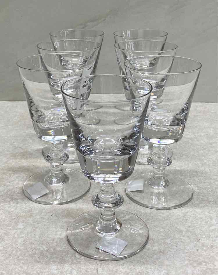 Set of 7 Val. St. Lambert Glasses