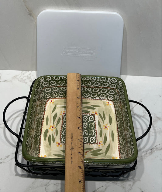 Temptations Covered Casserole on Stand