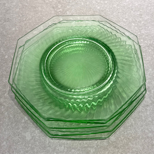 Set of 6 Uranium Plates (As-Is)