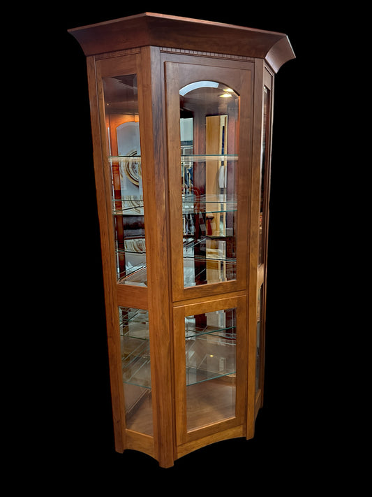 The Country Workshop Corner Curio Cabinet
