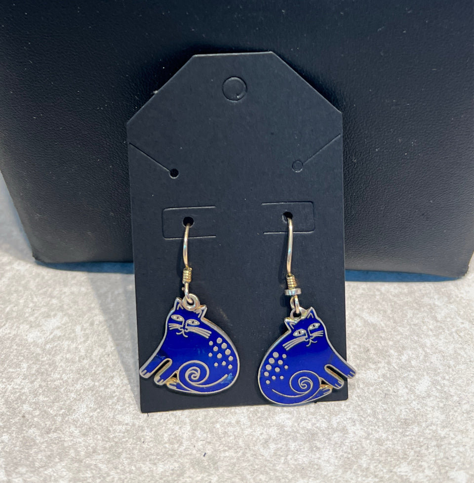 Laurel Burch Keshire Cat Earrings