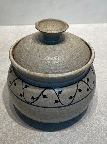 Covered Pottery Bowl