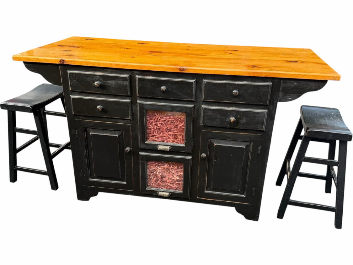 Island with 4 Stools