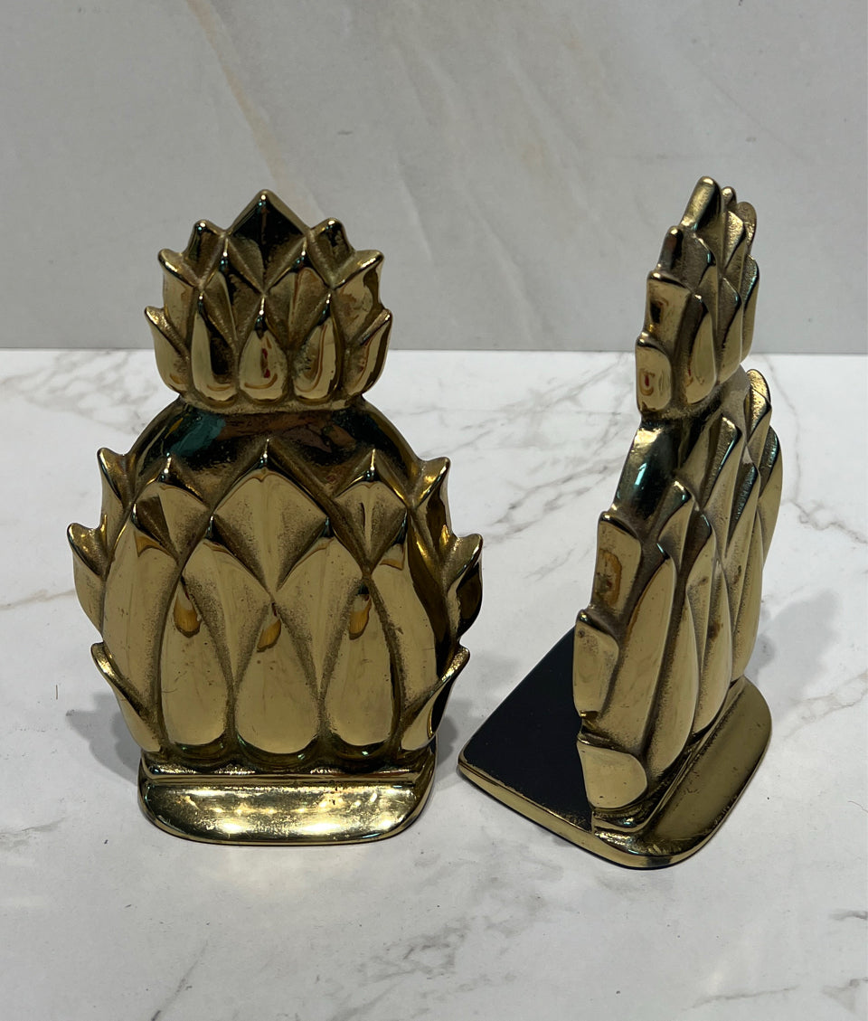 Pair Of Brass Bookends