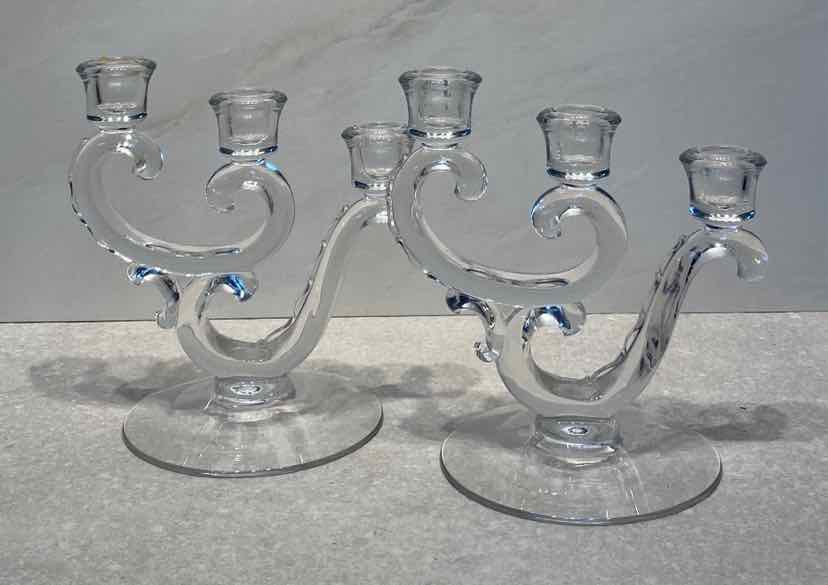 Pair - Fostoria Candleholders