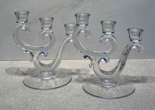 Pair - Fostoria Candleholders
