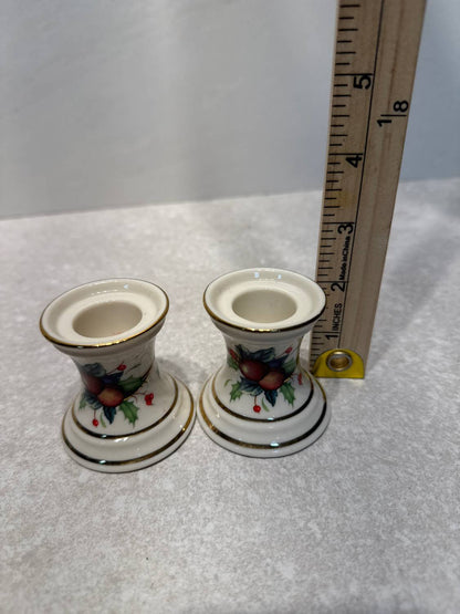 Lenox Tartan Candleholders - Pair