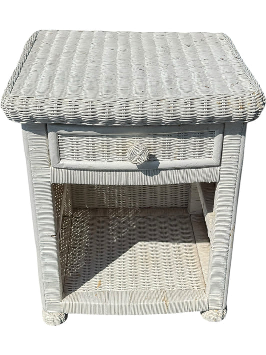 Wicker End Table