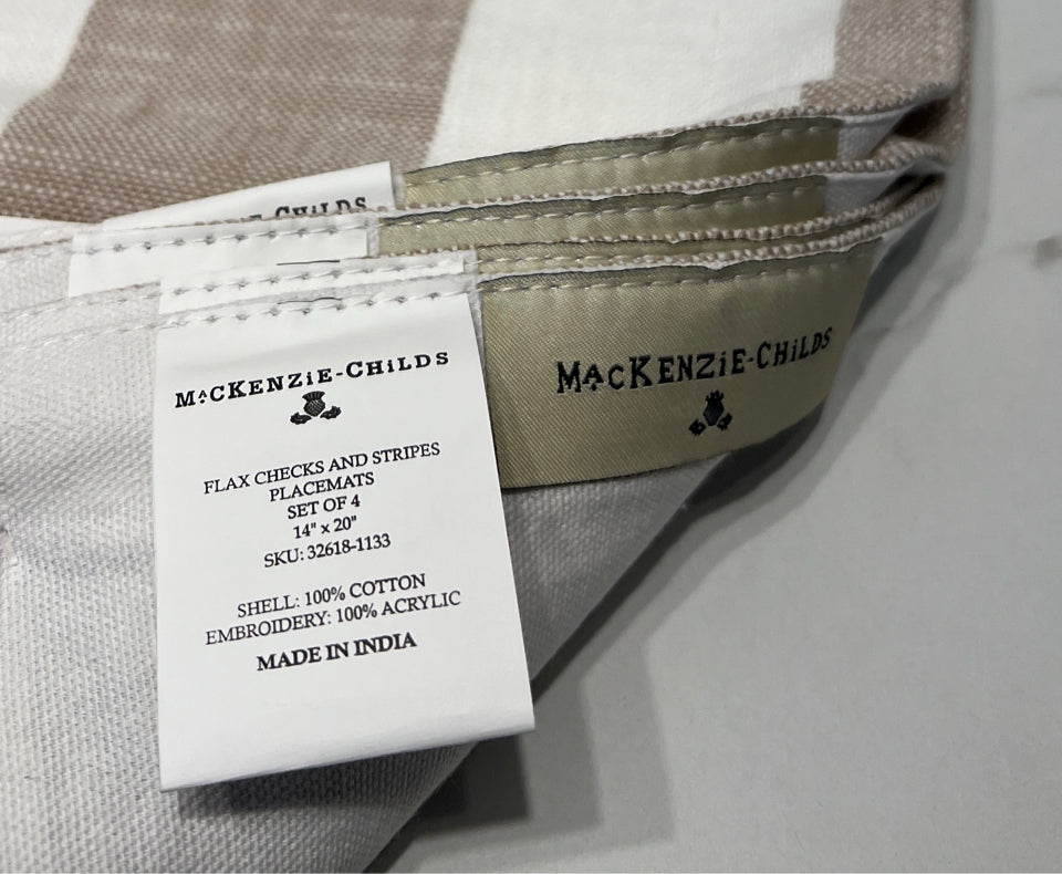 Set of 4 MacKenzie Childs Placemats