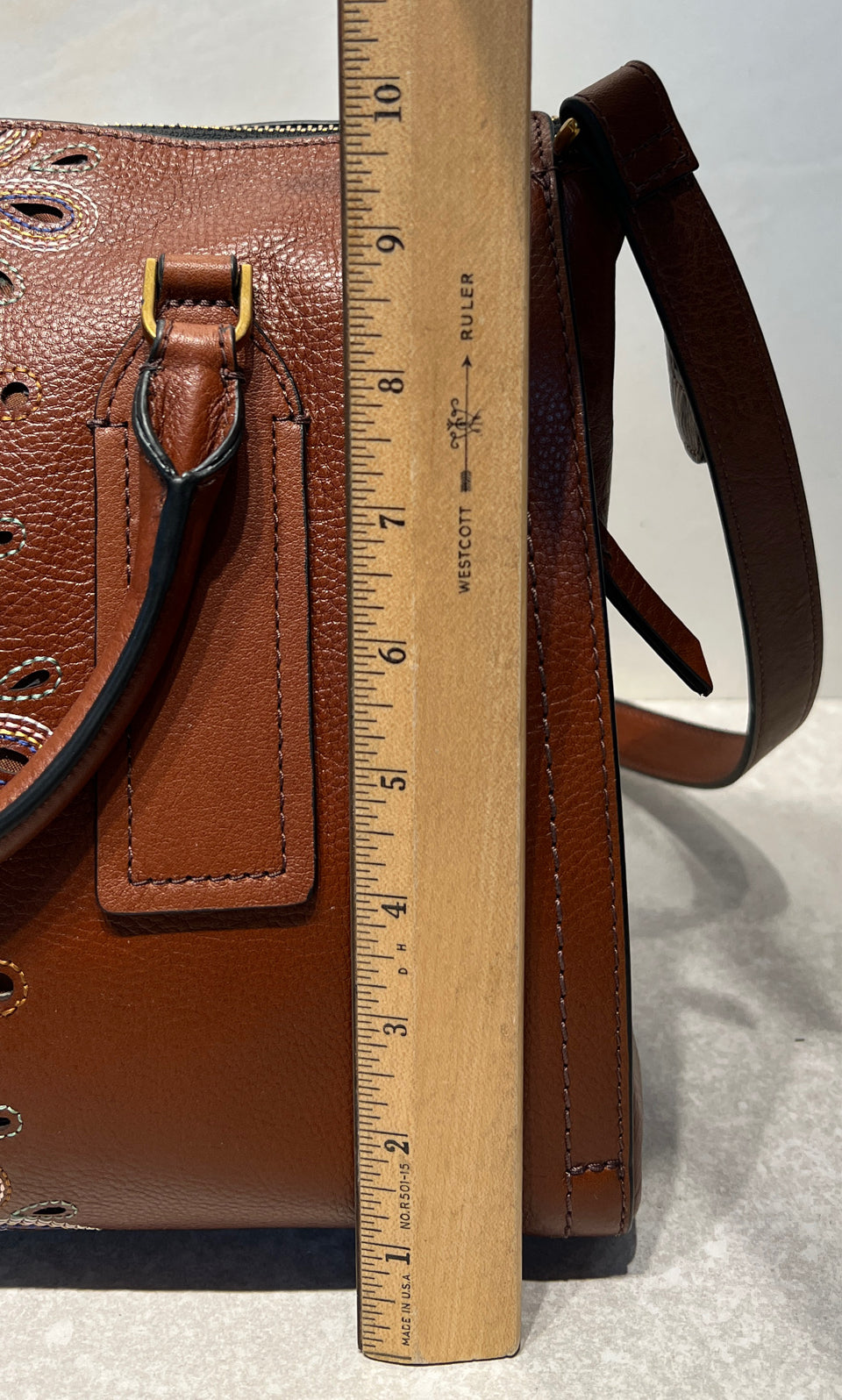 Fossil Parker Embroidery Handbag