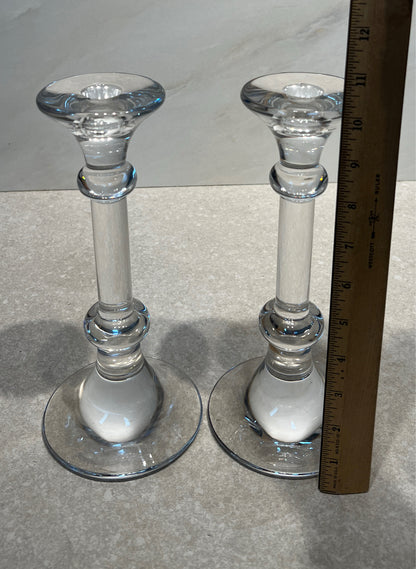 Pair of Val St. Lambert Candleholders