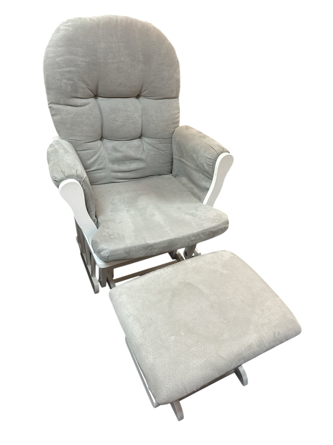Glider with ottoman
