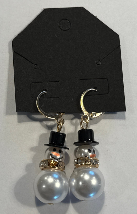 Snowman Earrings