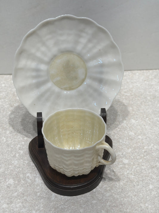 Belleek Demitasse Cup & Saucer (Stand)