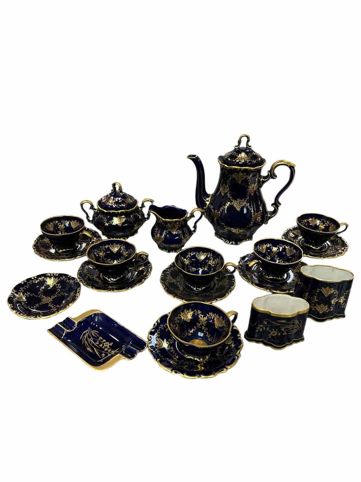 Lindner Echt Cobalt Tea Set