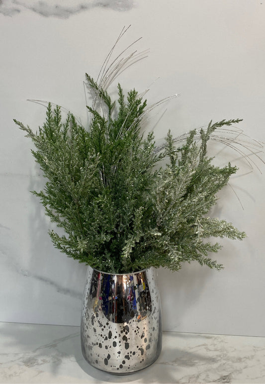 Vase with Artificial Decor