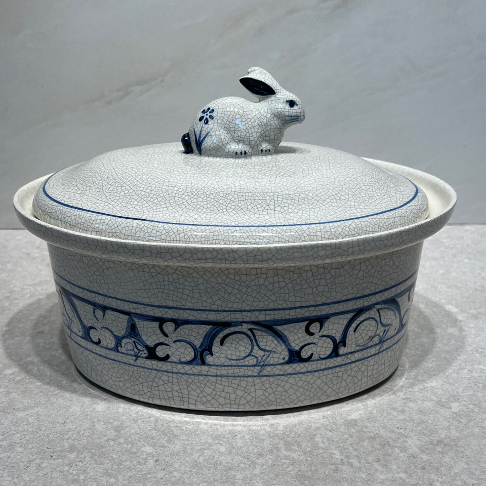 Dedham Pottery Covered Bowl