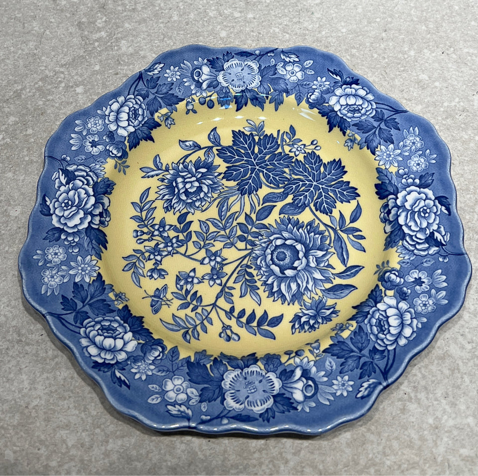 Spode British Flowers Plate