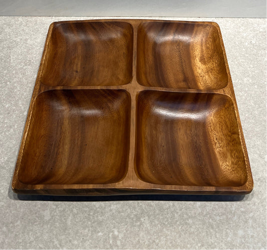 Wood Divided dish