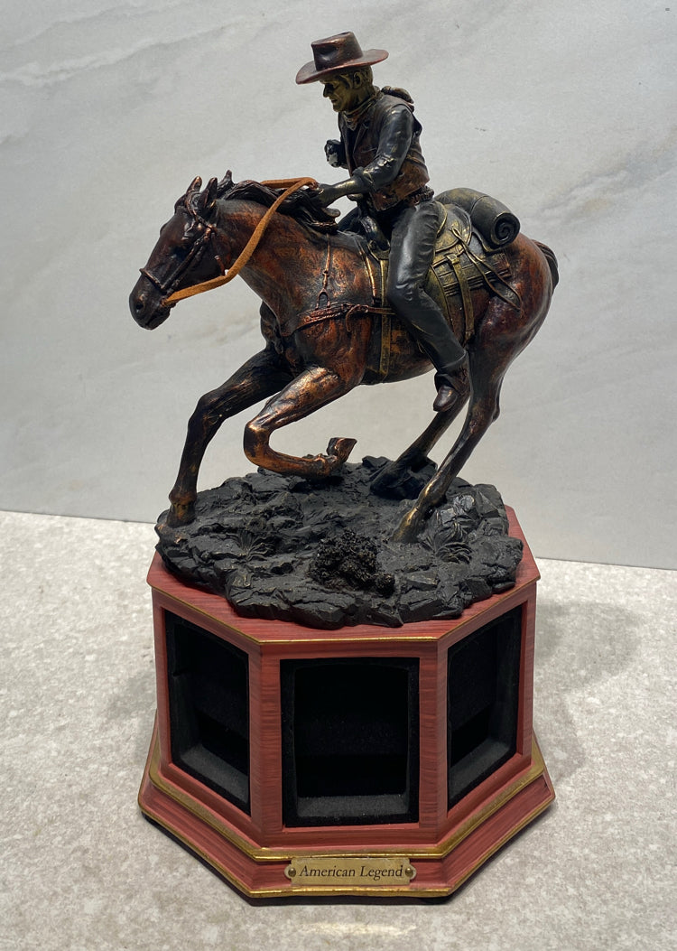 John Wayne Zippo Lighter Display - as is