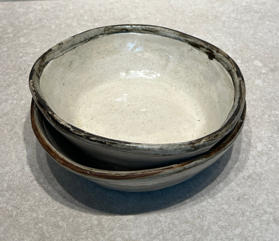 Set of 2 Pottery Bowls