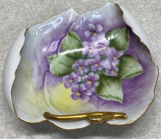 Purple Flowers Dish