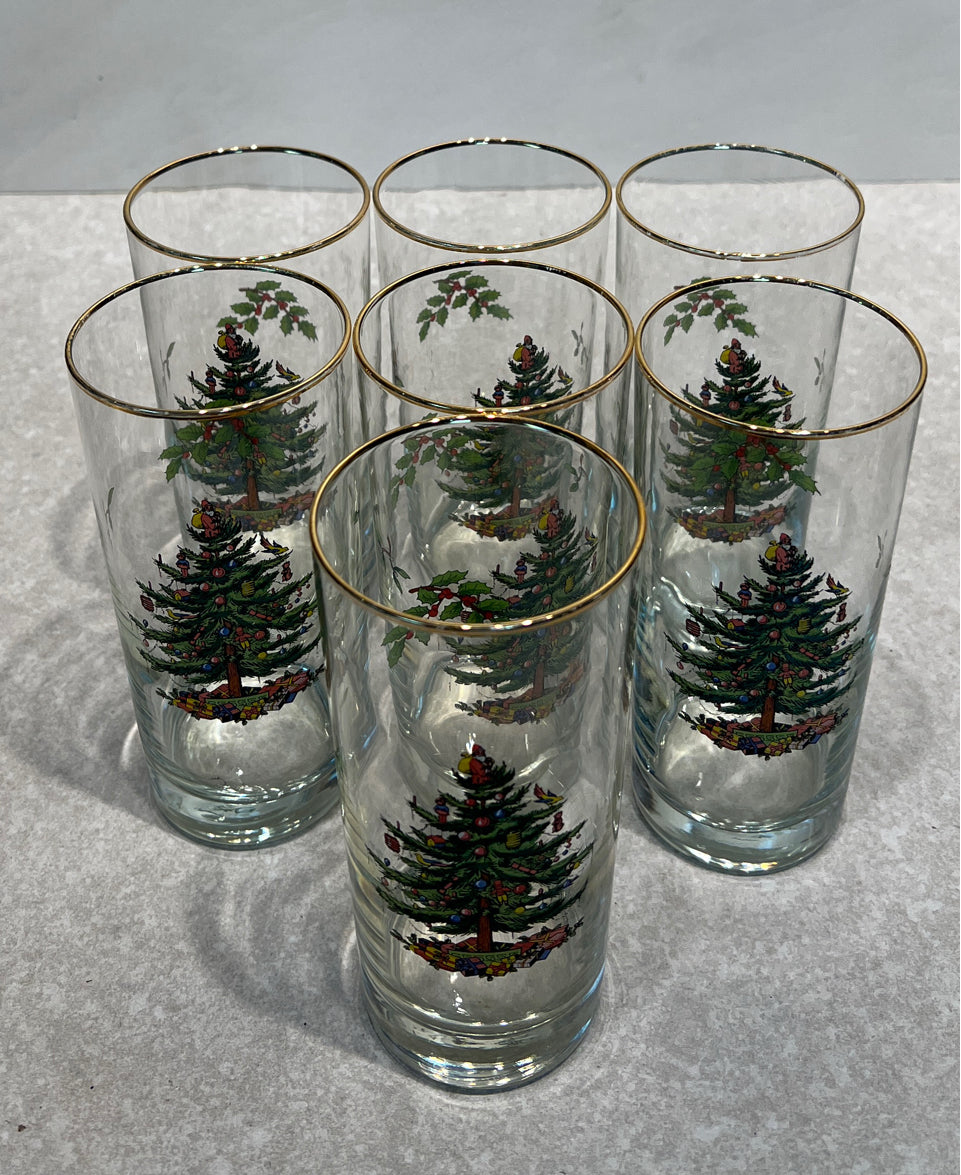 Set of 7 Spode Glasses