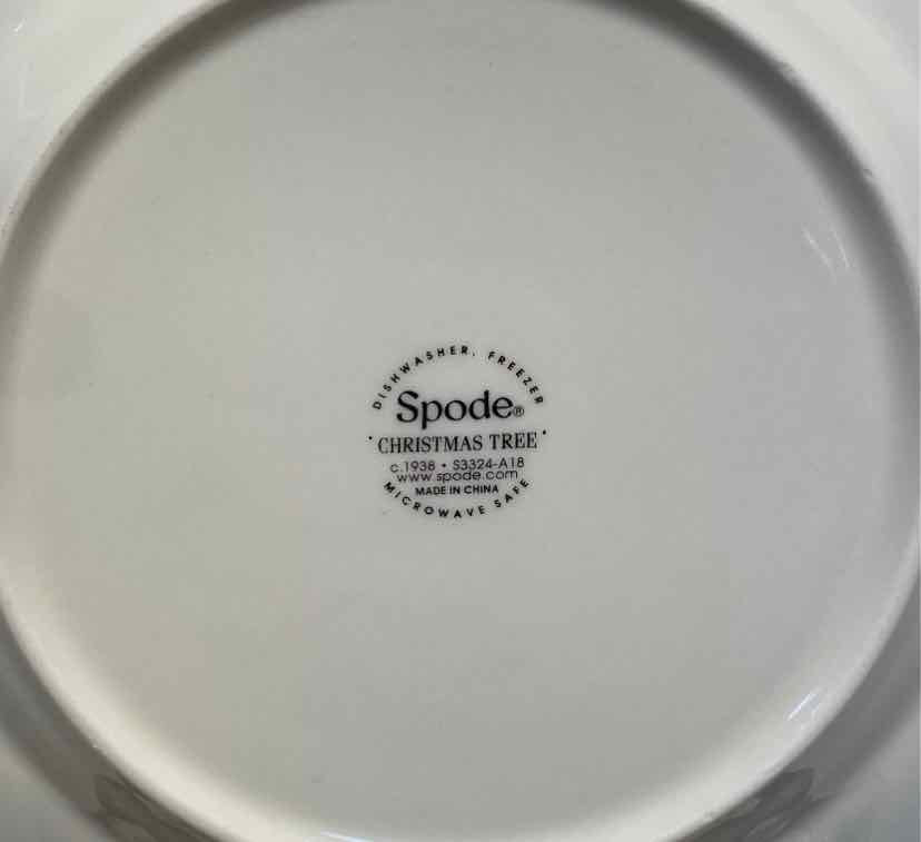 Set of 4 Spode Plates