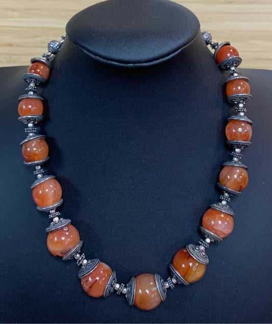 Carnelian Sterling Necklace