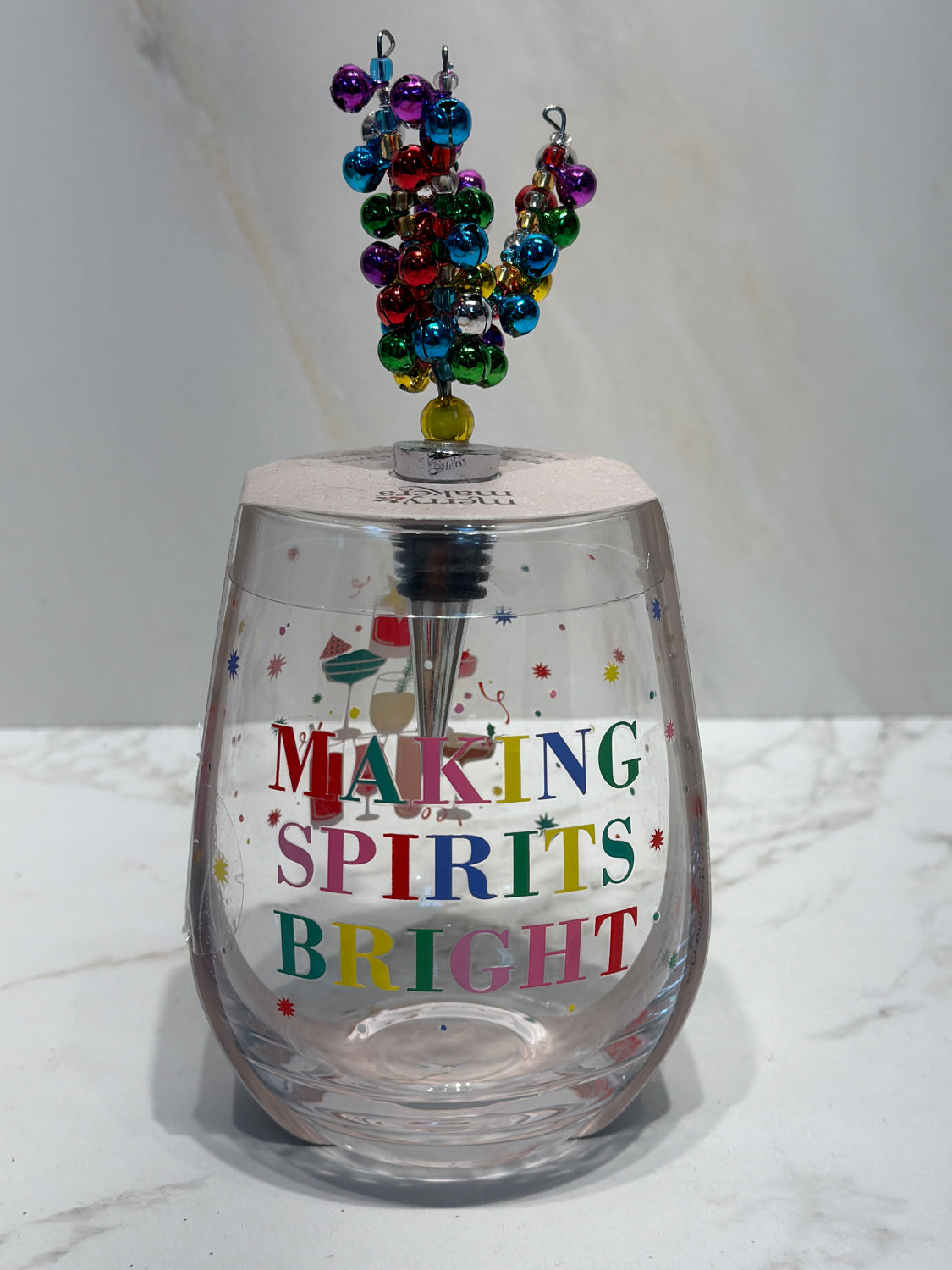 Glass with Bottle Stopper