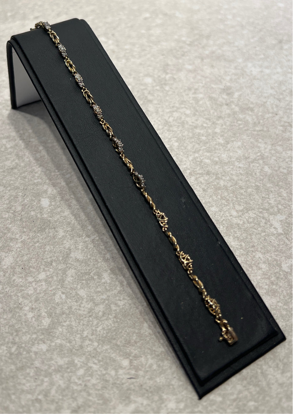 10K Gold And Diamond Bracelet