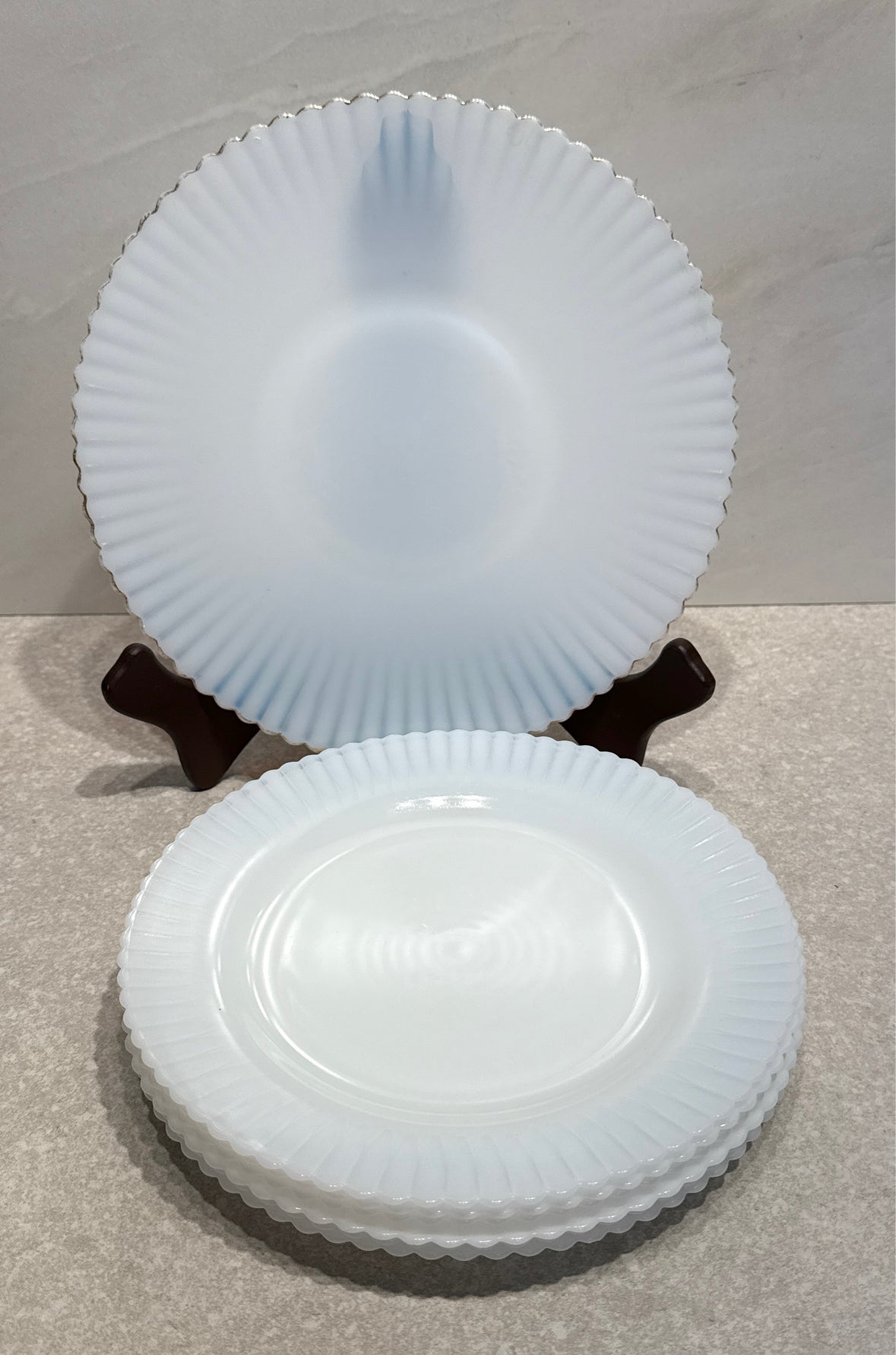 Set of 7 Petalware Plates