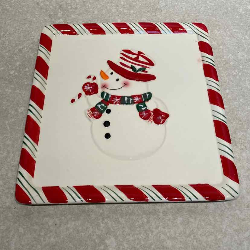 Snowman Dish