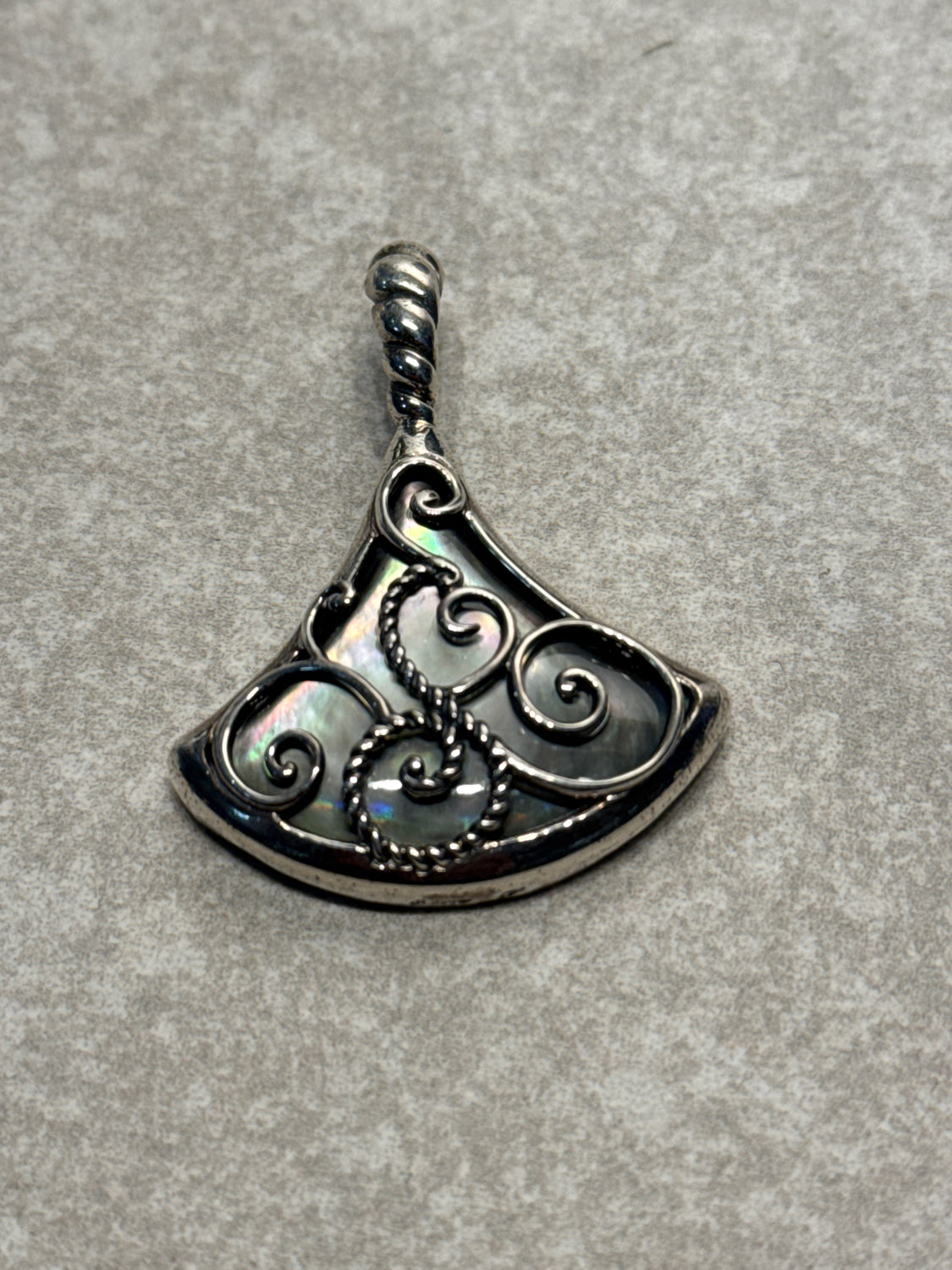 Carolyn Pollack Relios Sterling Mother of Pearl Pendant