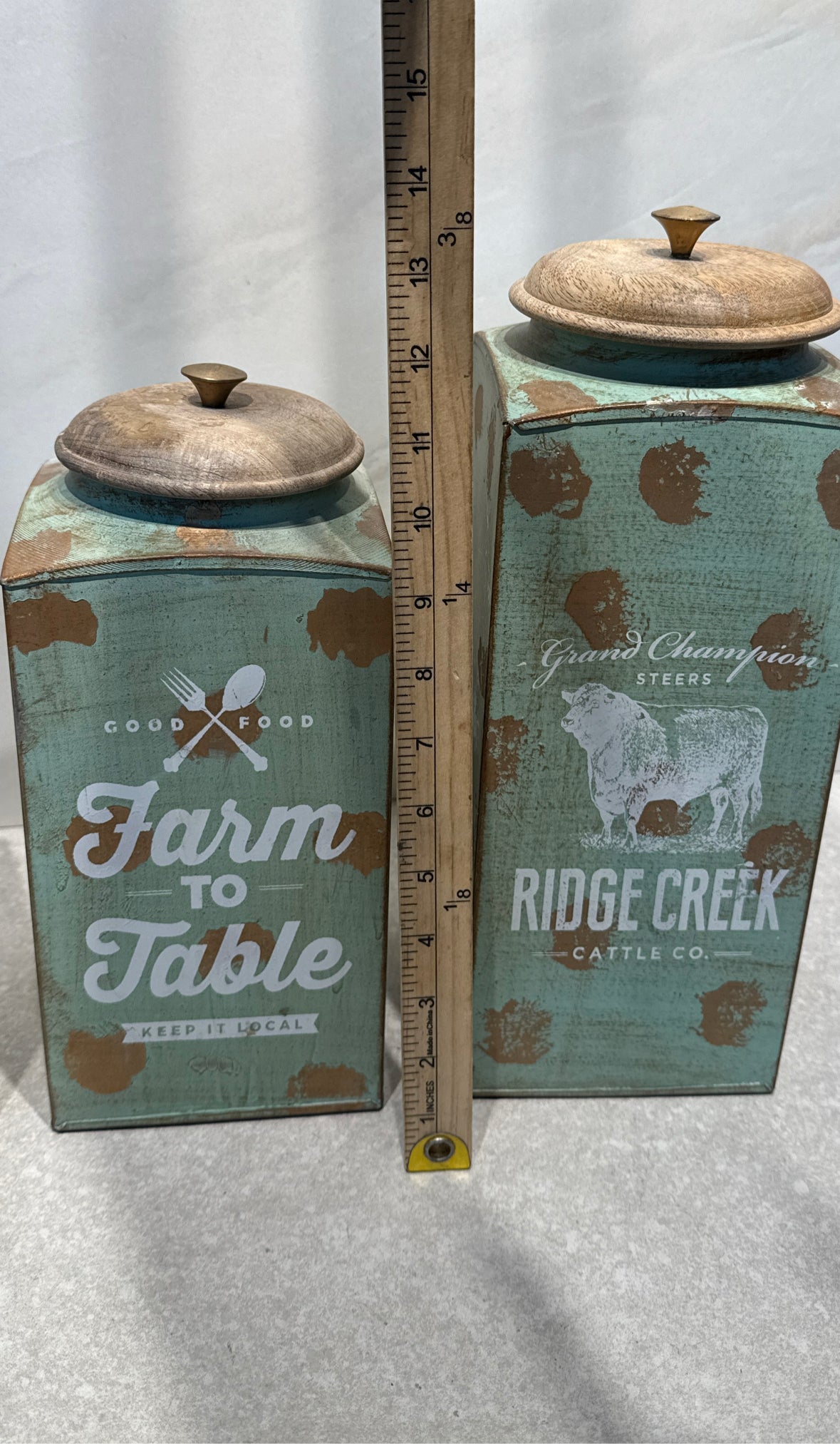 Set of 3 Covered Canisters