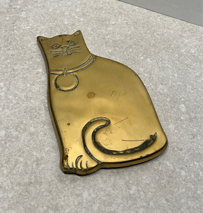Brrass Cat Trivet