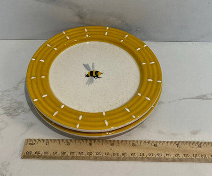 Set of 2 Bee Plates