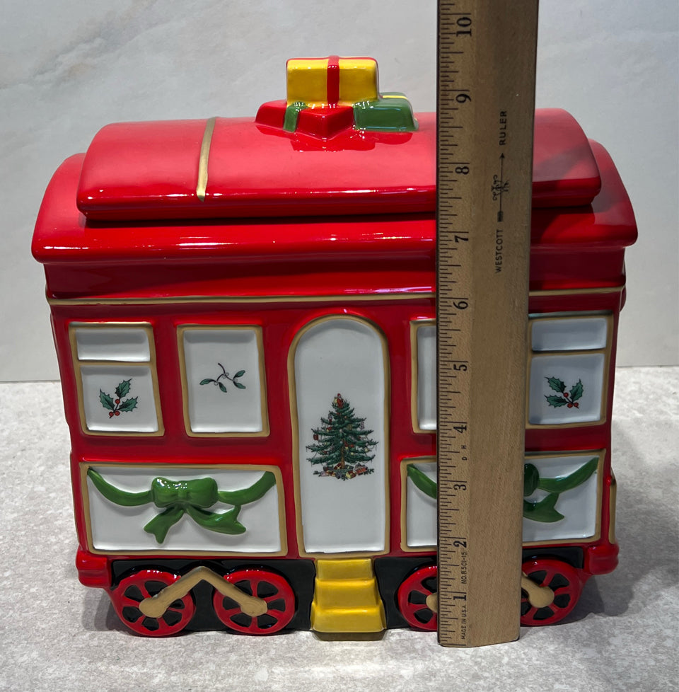 Spode Train Car with Lid
