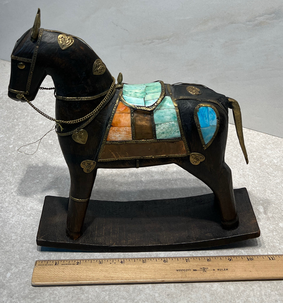Hand Carved Wooden Horse