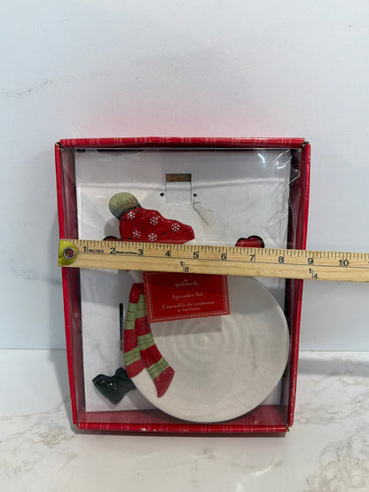Snowman Plate with Spreaders