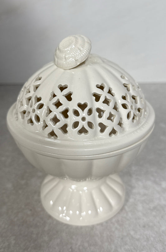Royal Creamware Covered Bowl