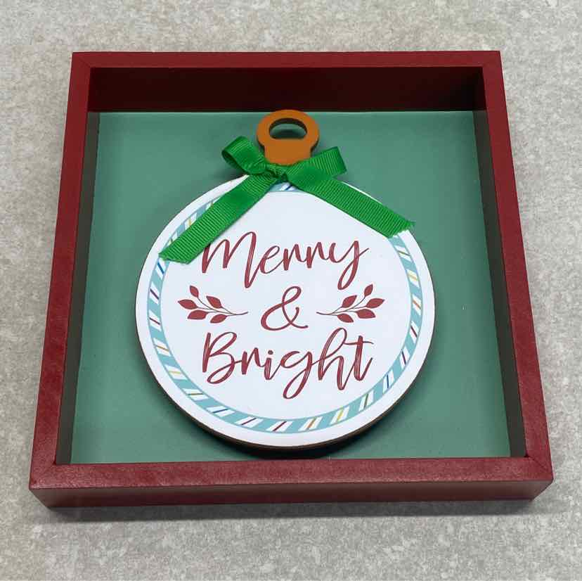 Merry and /bright Sign