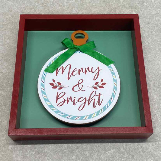 Merry and /bright Sign