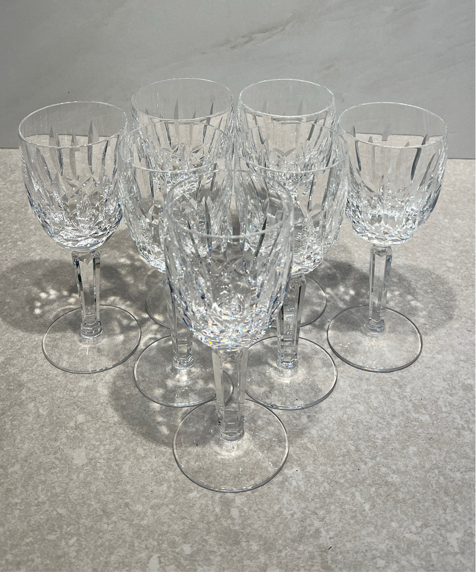 Set of 7 Waterford Glasses