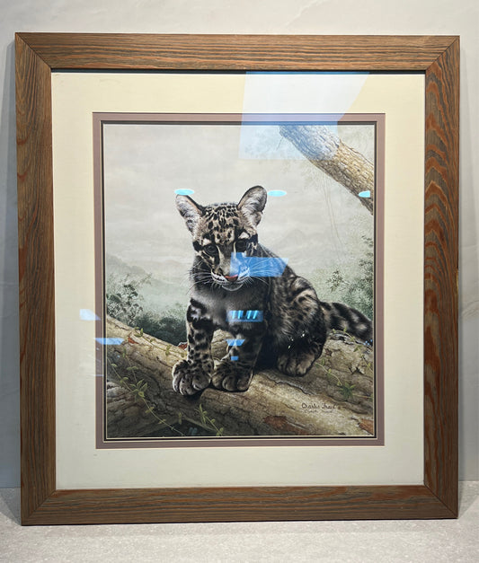 "Clouded Leopard Cub" Wall Decor