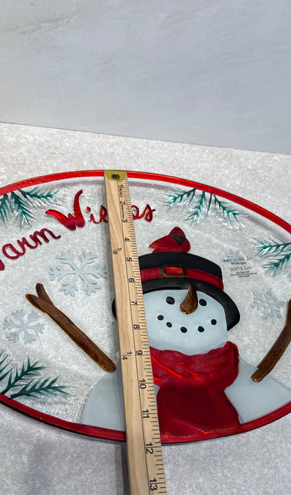 Snowman Platter